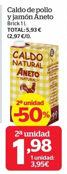 Caldo de pollo aneto