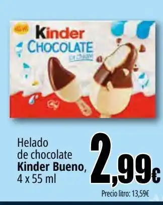 Unide Market Helado de chocolate kinder bueno oferta