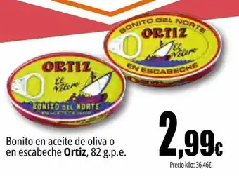 Unide Market Bonito en aceite de oliva o en escabeche ortiz oferta