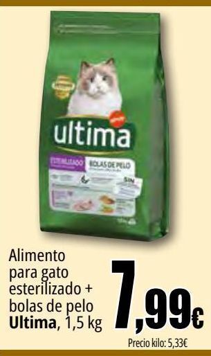 Unide Market Alimento para gato esterilizado + bolas de pelo última oferta