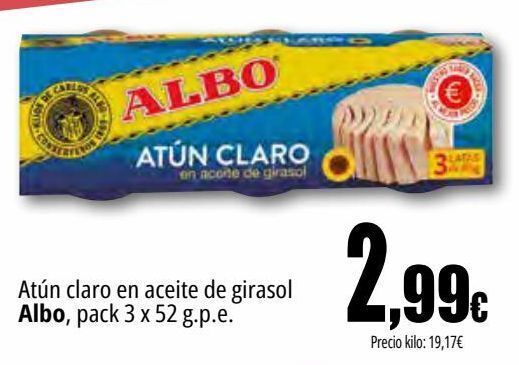Unide Market Atún claro en aceite de girasol albo oferta