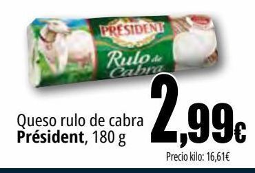 Unide Market Queso rulo de cabra président oferta