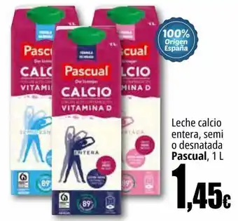 Unide Market Leche calcio entera, semi o desnatada pascual oferta