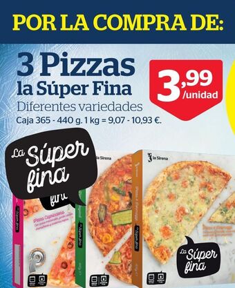 La Sirena Pizza oferta