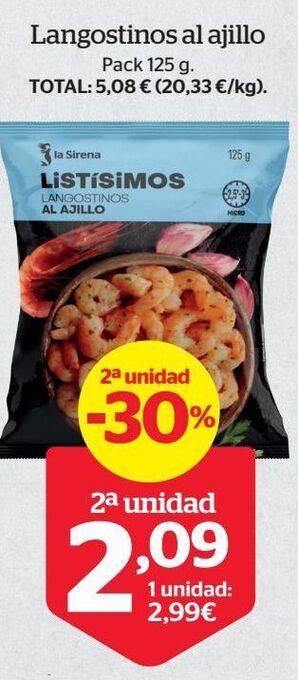 La Sirena Langostinos oferta