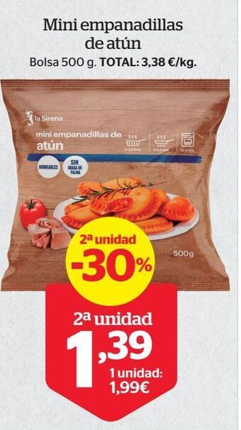 La Sirena Empanadillas de atún oferta