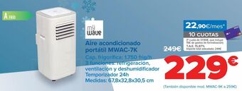 Carrefour Aire acondicionado portátil mwac-7k oferta