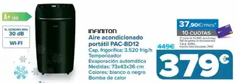 Carrefour Aire acondicionado portátil pac-bd12 oferta