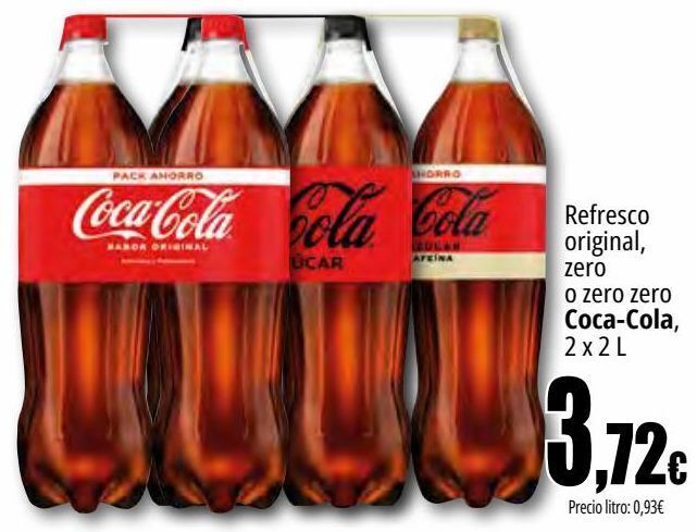 Unide Market Refresco original, zero o zero zero coca-cola oferta