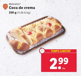 Lidl Coca de crema oferta