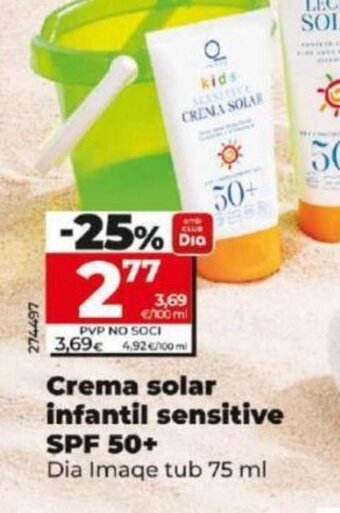 Dia Crema solar infantil sensitive SPF 50+ oferta