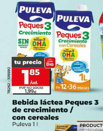 Dia Bebida láctea Peques 3 de crecimiento / con cereales oferta