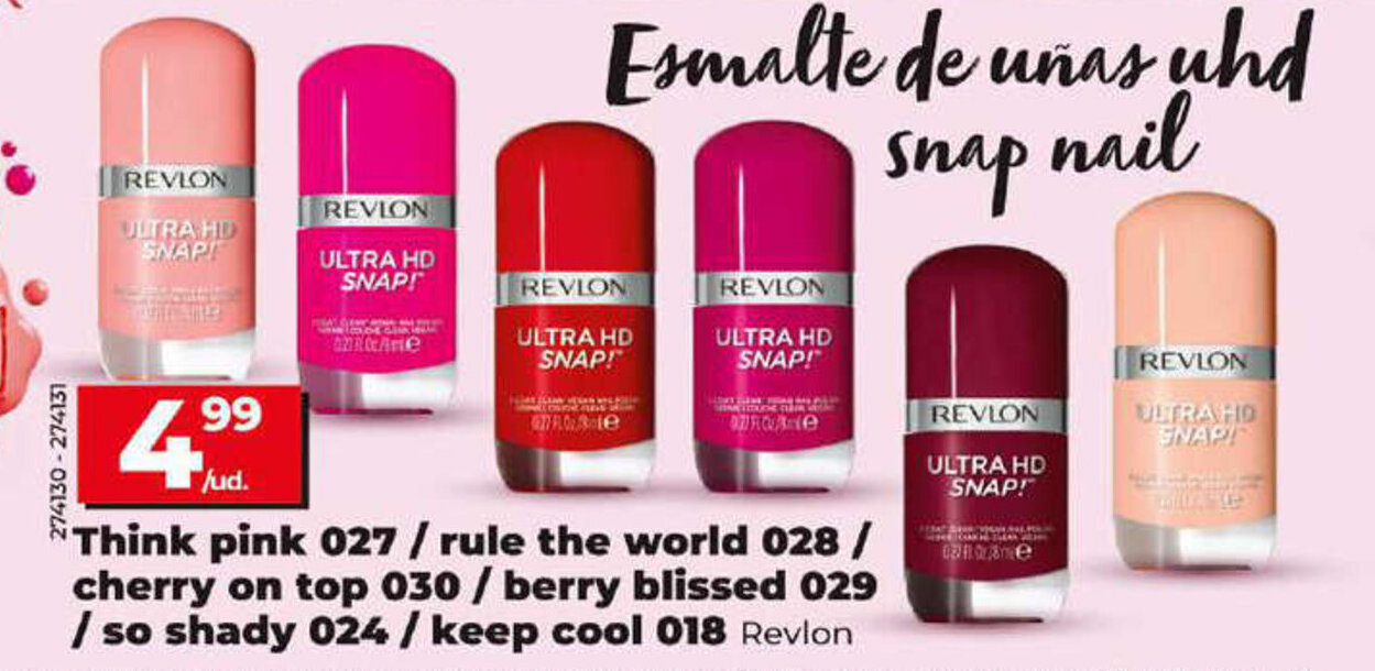 Dia Think pink 027 / rule the world 028 / cherry on top 030 / berry blissed 029 / so shady 024 / keep cool 018 oferta