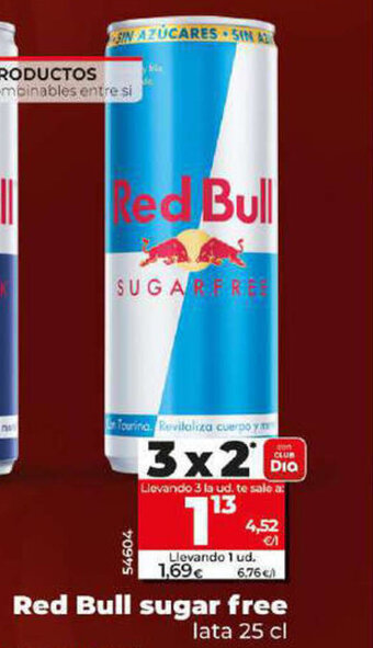 Dia Red Bull sugar free oferta