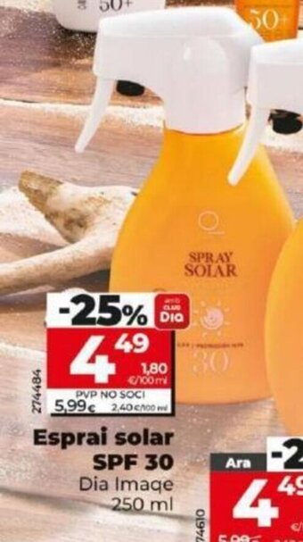 Dia Esprai solar SPF 50 oferta