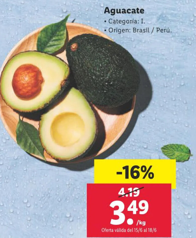 Lidl Aguacate oferta