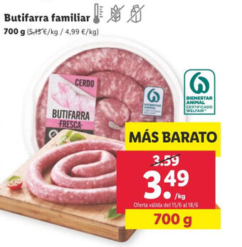 Lidl Butifarra familiar oferta