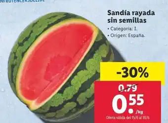 Lidl Sandía oferta