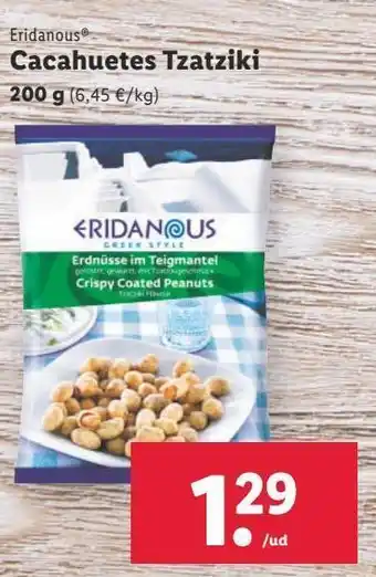 Lidl Cacahuetes eridanous oferta