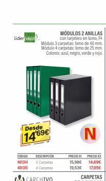 Carlin Carpetas carchivo oferta