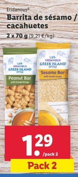 Lidl Barritas eridanous oferta