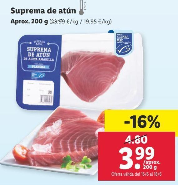Lidl Atún oferta