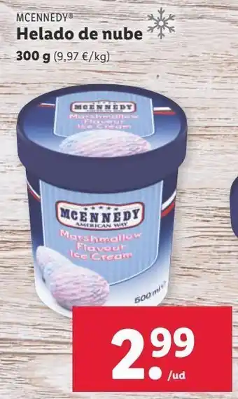 Lidl Tarrina de helado mcennedy oferta