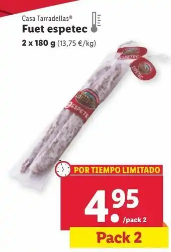 Lidl Fuet casa tarradellas oferta