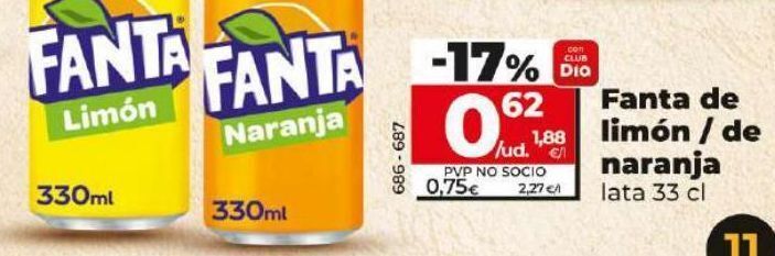 Dia Fanta de limon / de naranja oferta