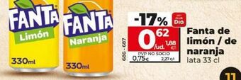 Dia Fanta de limon / de naranja oferta