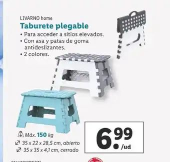 Lidl LIVARNO home Taburete plegable oferta