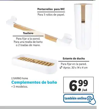 Lidl LIVARNO home Complementos de baño oferta