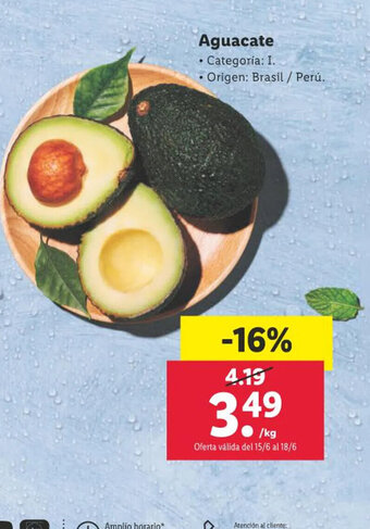 Lidl Aguacate oferta