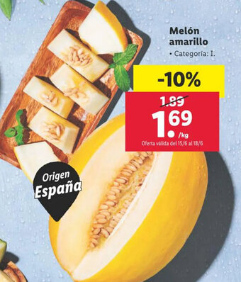 Lidl Melón amarillo oferta