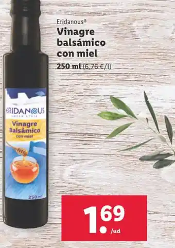 Lidl Eridanous Vinagre balsámico con miel oferta