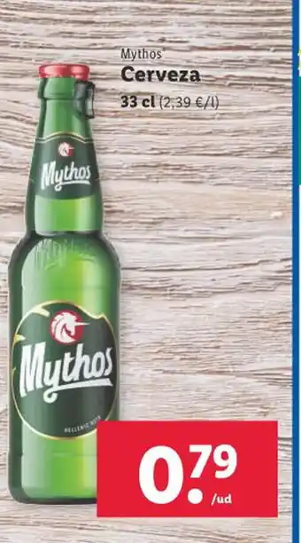 Lidl Mythos Cerveza 33 cl oferta
