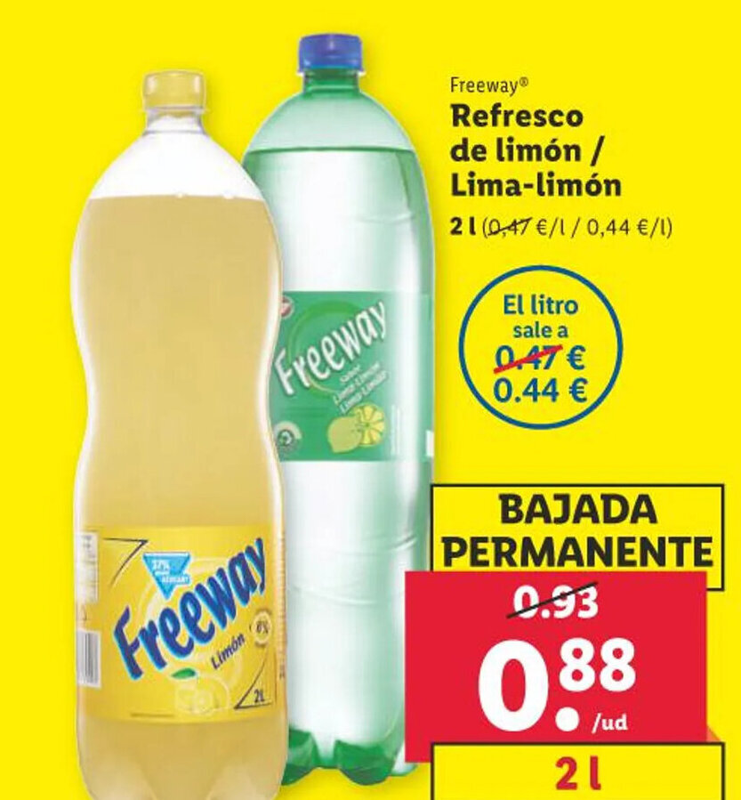 Lidl Freeway® Refresco de limón / Lima-limón oferta