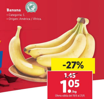 Lidl Banana oferta