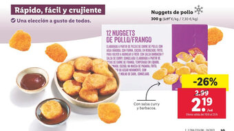 Lidl Nuggets de pollo oferta