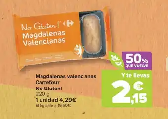 Magdalenas Valencianas Carrefour No Gluten!