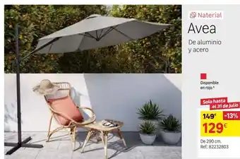 Leroy Merlin Parasol de aluminio y acero avea oferta