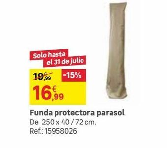 Leroy Merlin Funda protectora parasol oferta