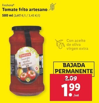 Lidl Tomate frito freshona oferta