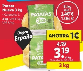 Lidl Patatas oferta