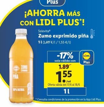 Lidl Zumo solevita oferta