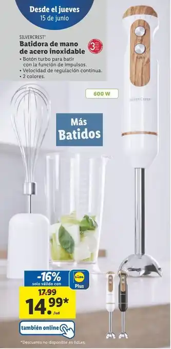 Lidl Batidora de mano silvercrest oferta