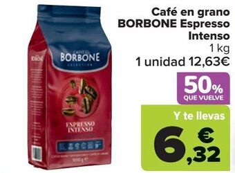 Carrefour Café en grano borbone espresso intenso oferta