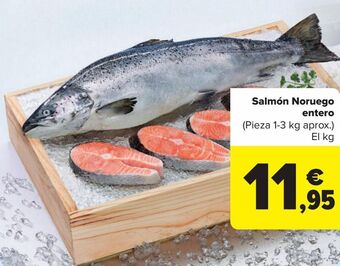 Carrefour Salmón noruego entero oferta