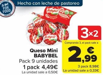Carrefour Queso mini babybel oferta