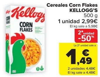 Carrefour Cereales corn flakes kellogg's oferta